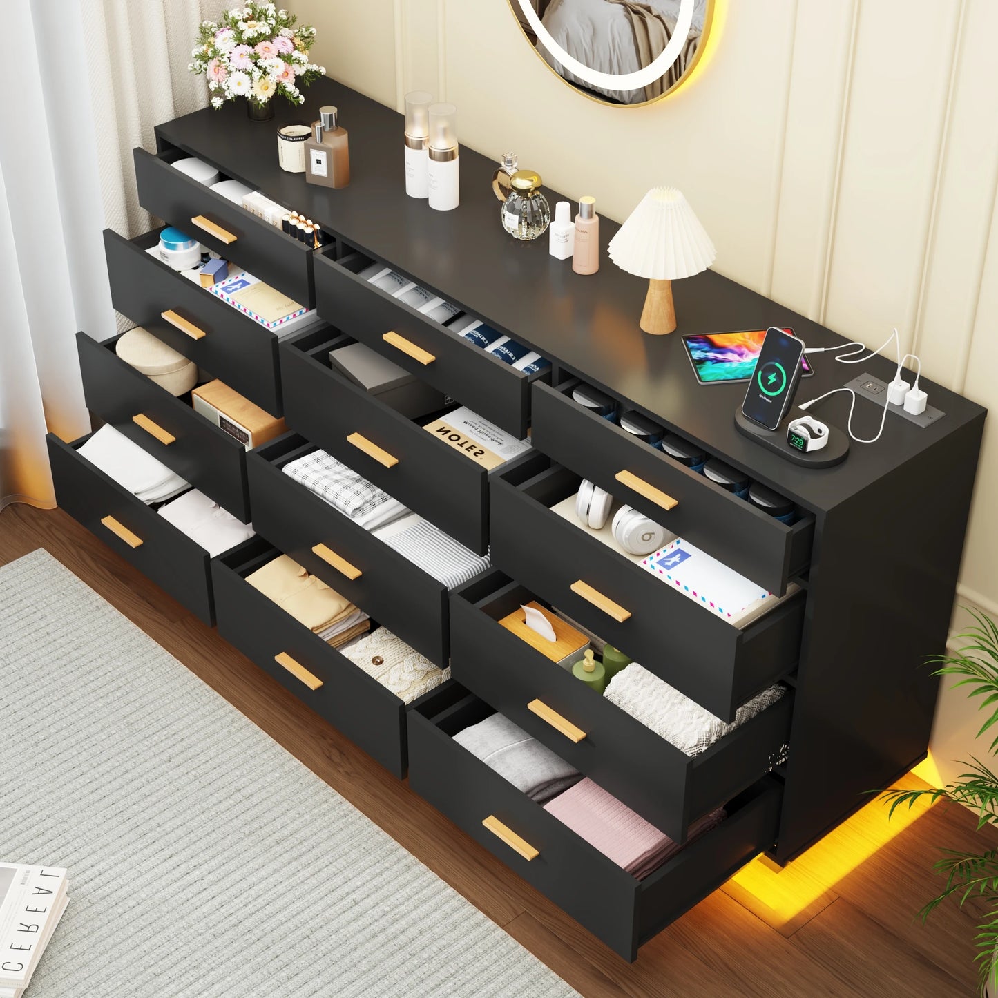 Modern chest of drawers for the living room