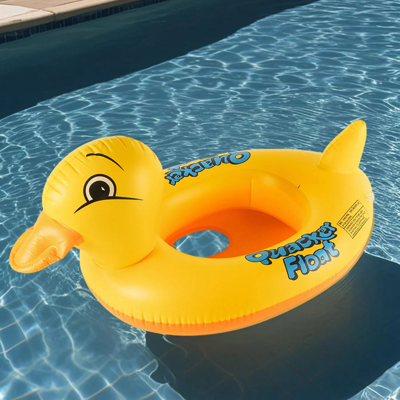 Duck-shaped Thickened Inflatable Underarm Float with Seat Ring