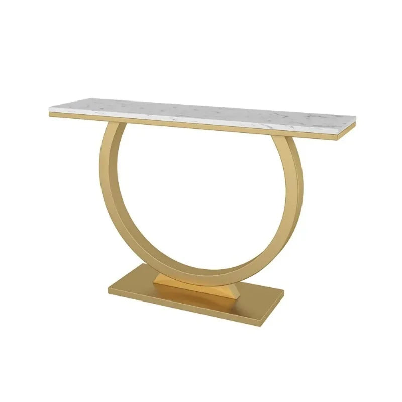 Nordic Corner Console Table – Elegant Minimalist Entryway Table for Modern Hallways