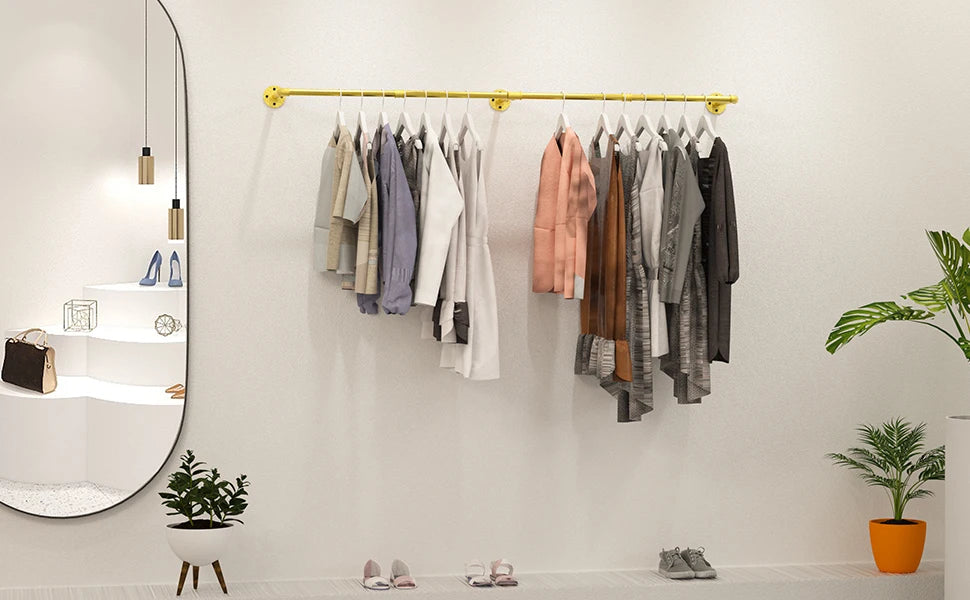 Industrial Pipe Clothes Rack