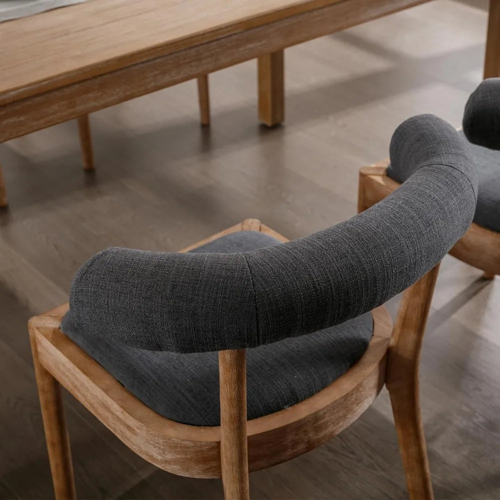 Curved Open Back Chair Set