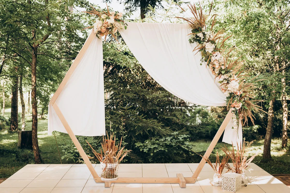 Rustic Wooden Wedding Arch