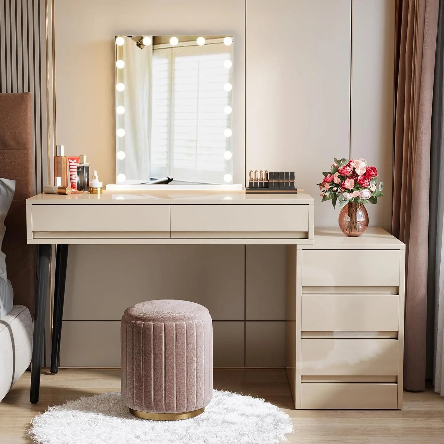 High Gloss Vanity Desk