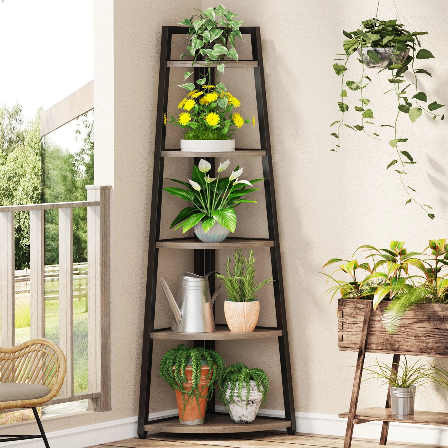 Corner Ladder Bookcase