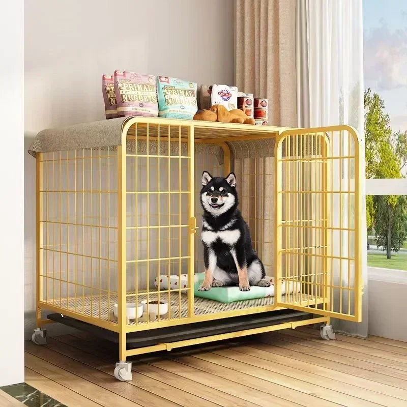 Indoor Dog Cage with Toilet