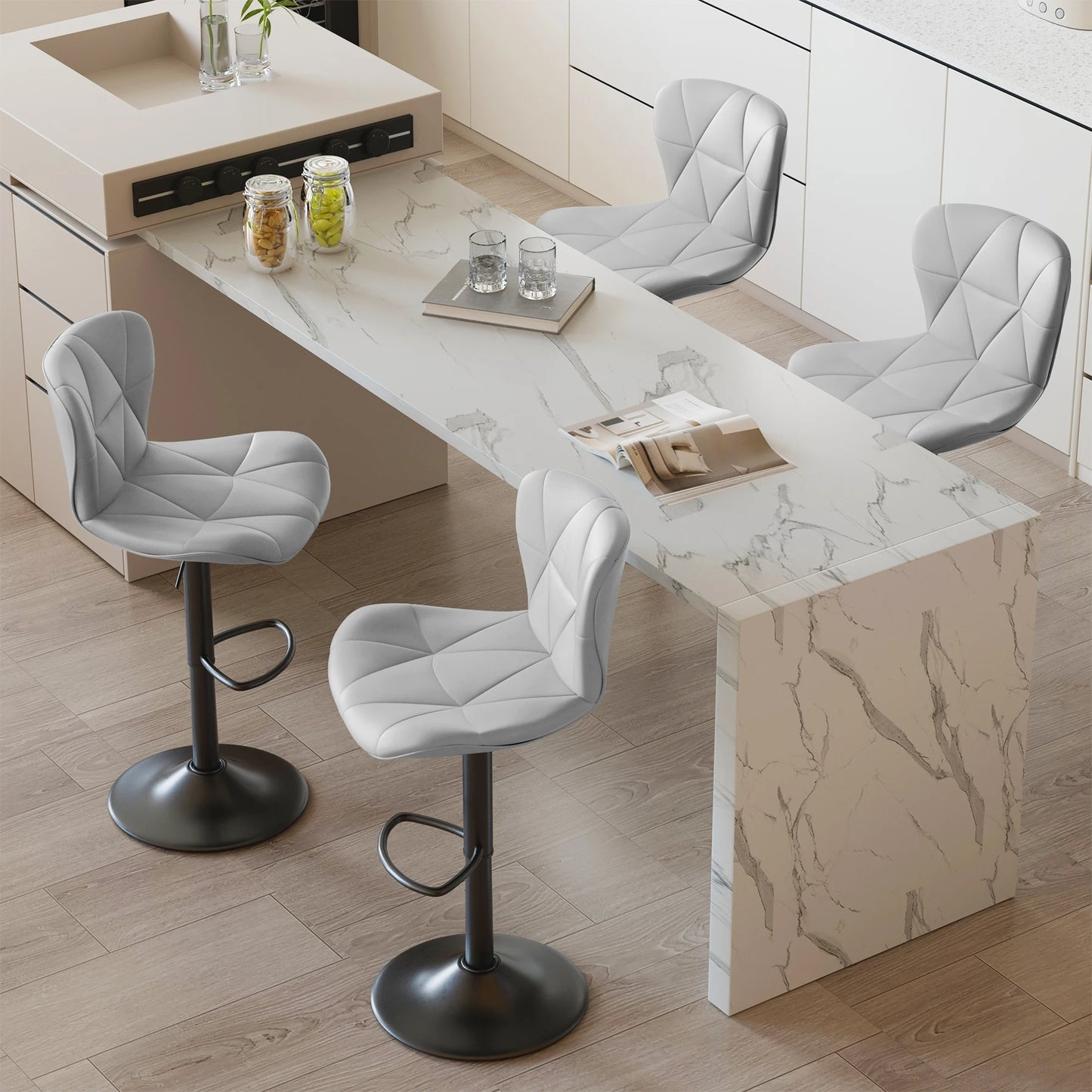 Adjustable Swivel Bar Stools
