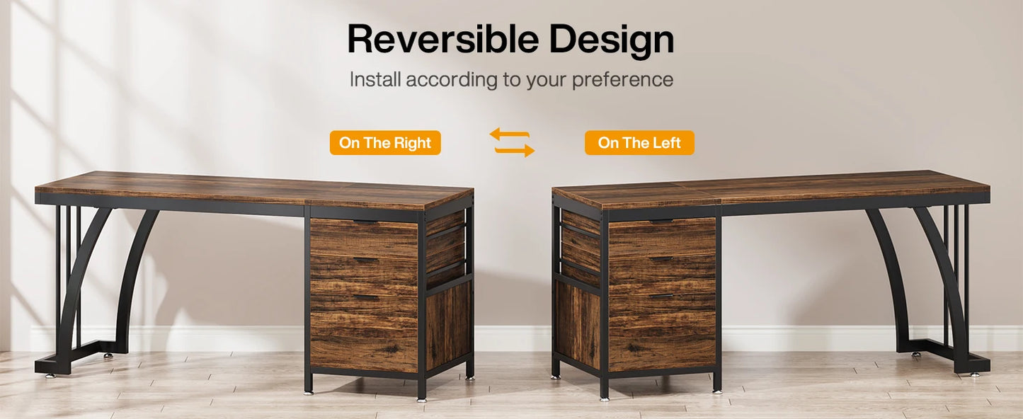 3‑Drawer Computer Desk