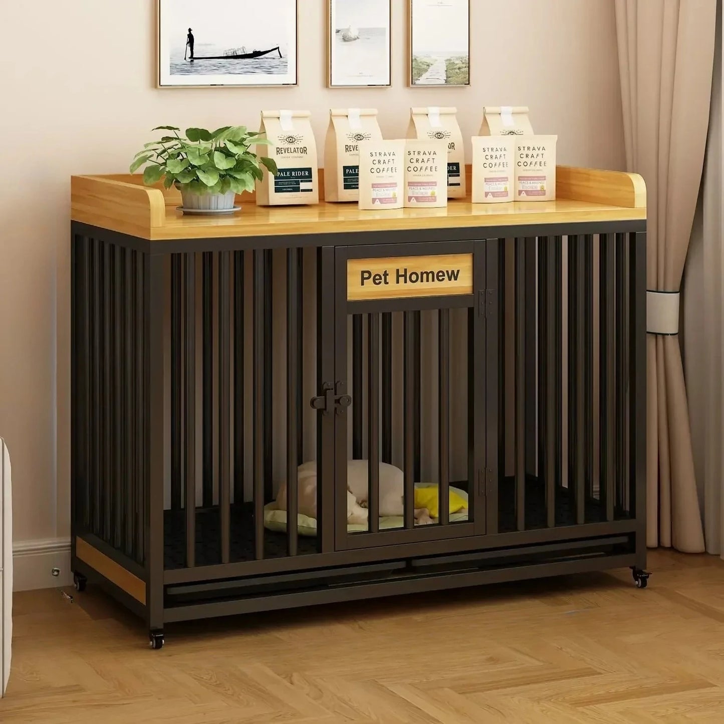 Square Tube Dog Fence Kennel