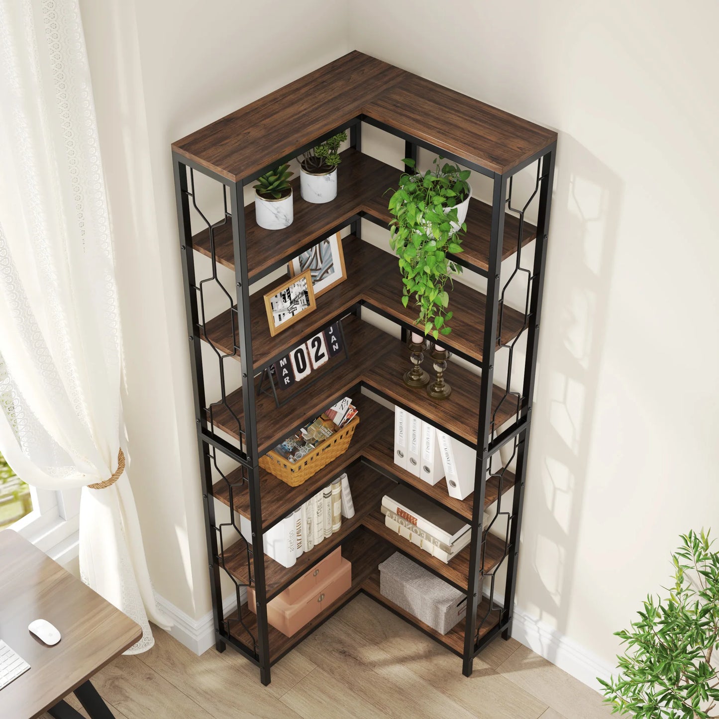 Industrial Corner Shelf
