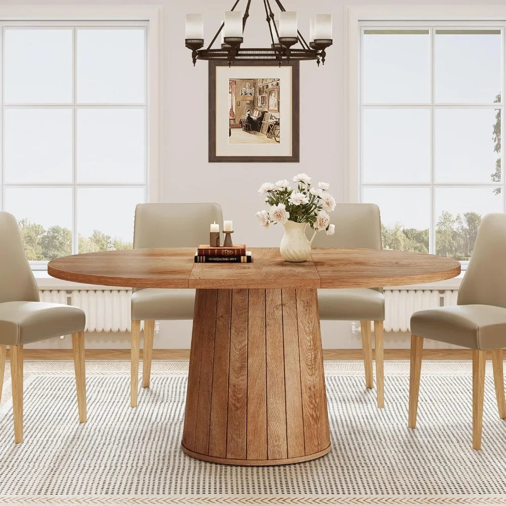 Fluted Oval Dining Table