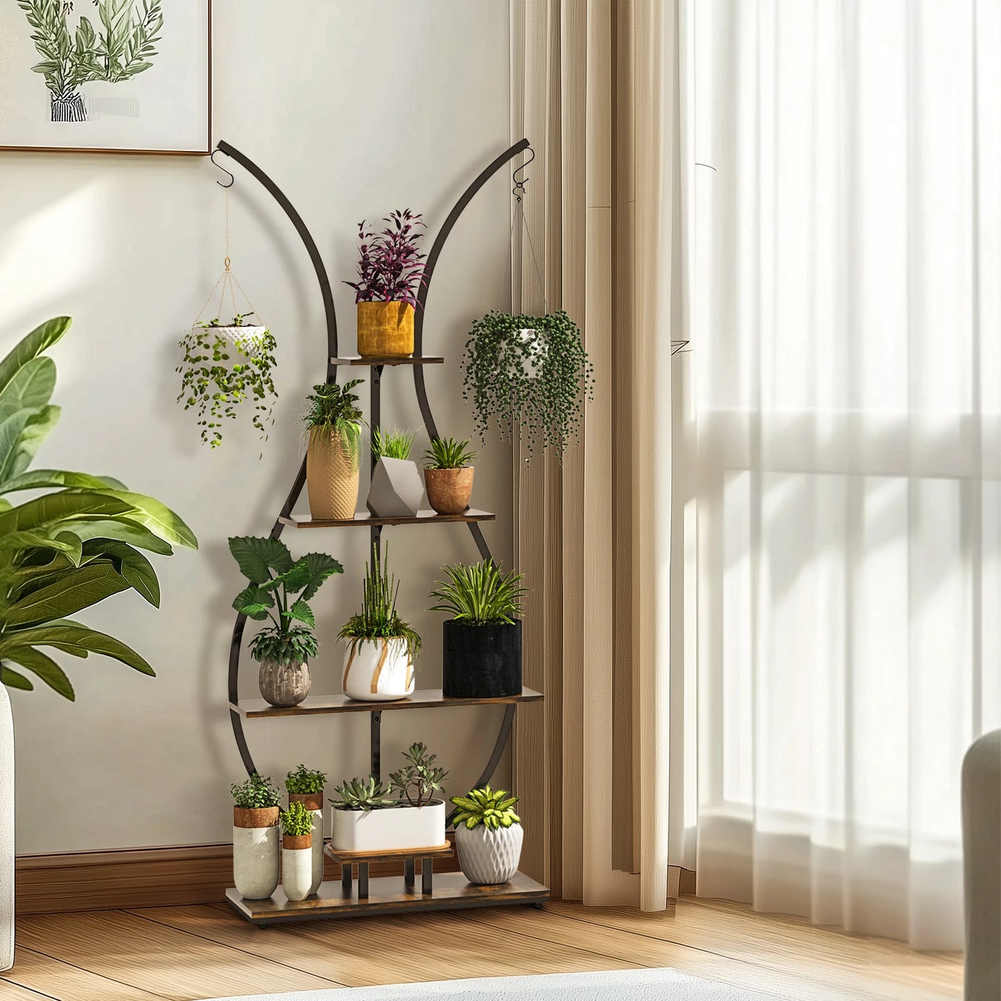Vase-Shaped Plant Stand