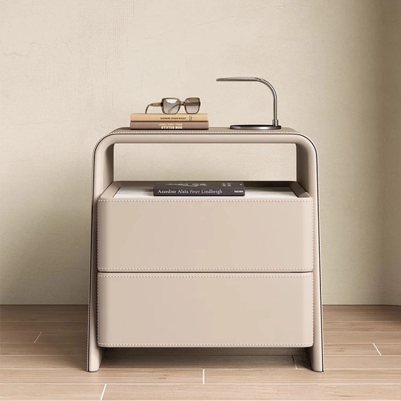Storage Minimalist Nightstand Nordic Modern Aesthetic Trendy Bedside Table