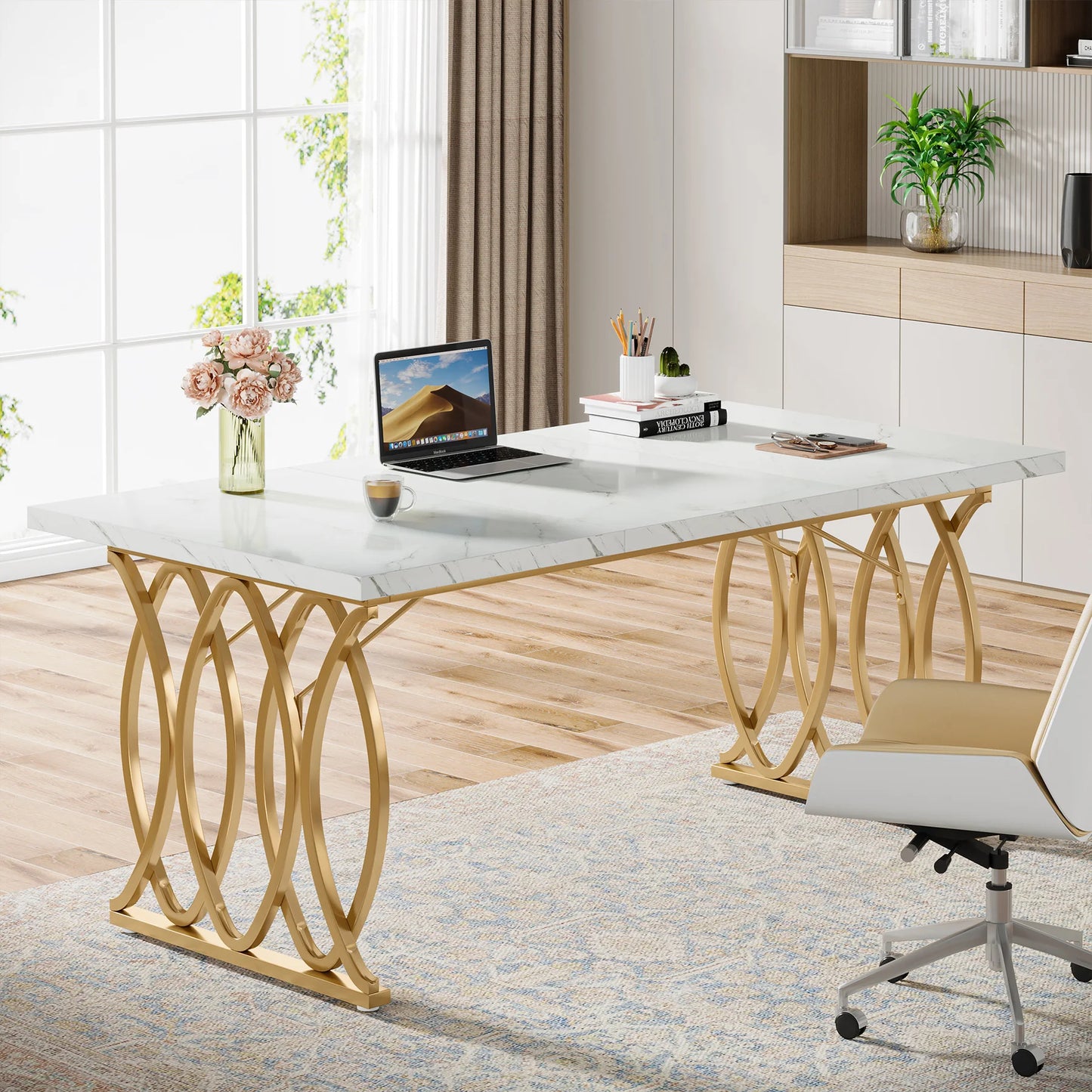 Gold-Leg Work Desk