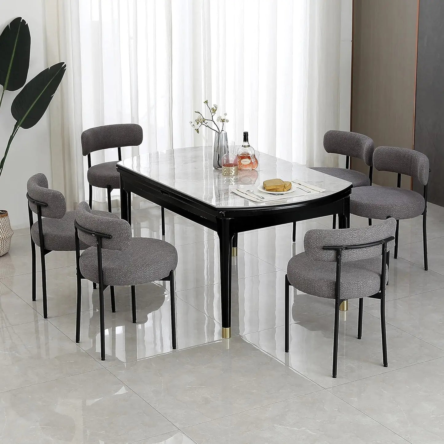 Boucle Sherpa Dining Chairs