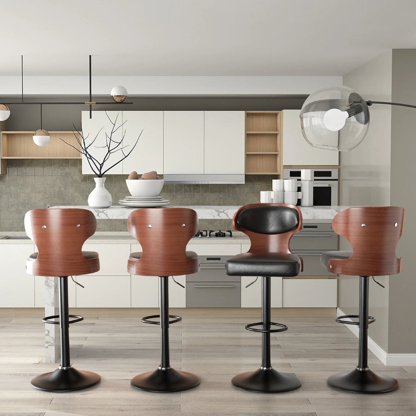 Rotating PU Bar Stools