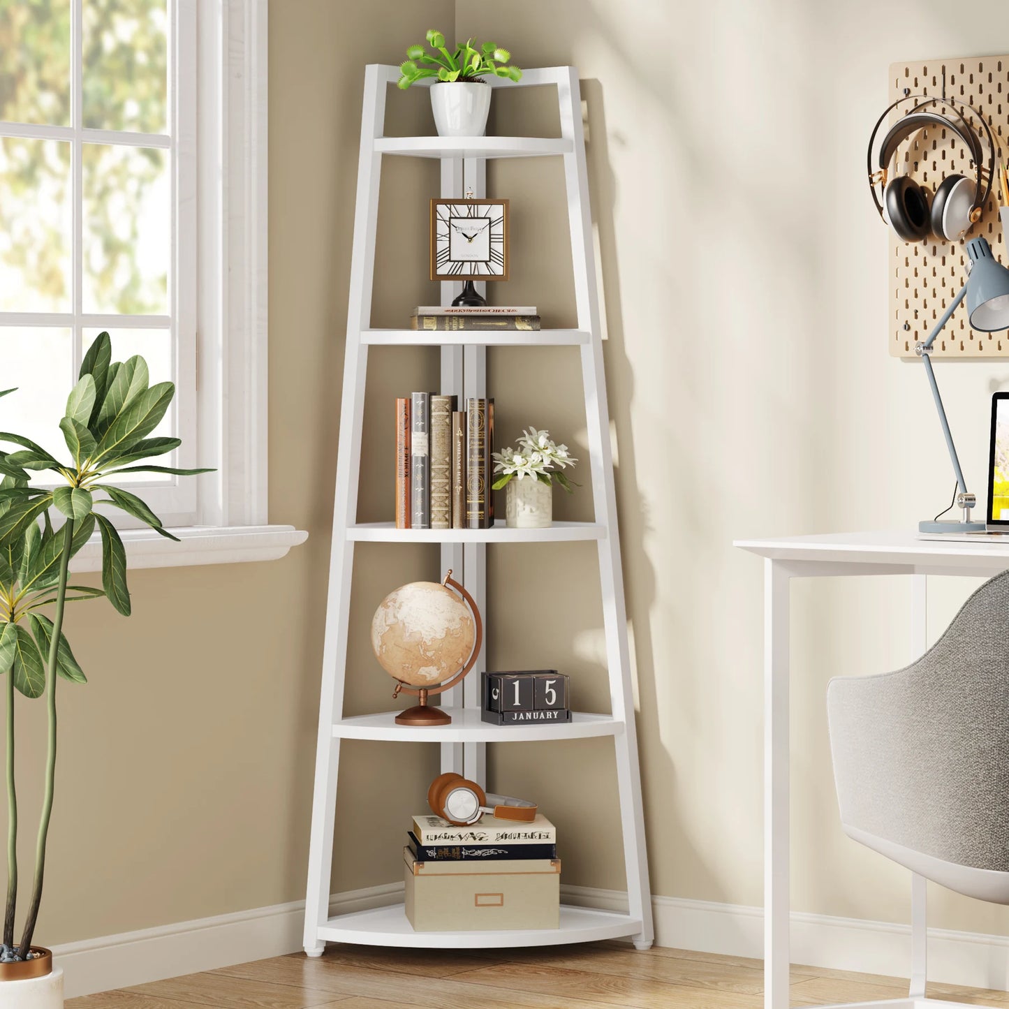 Corner Ladder Bookcase