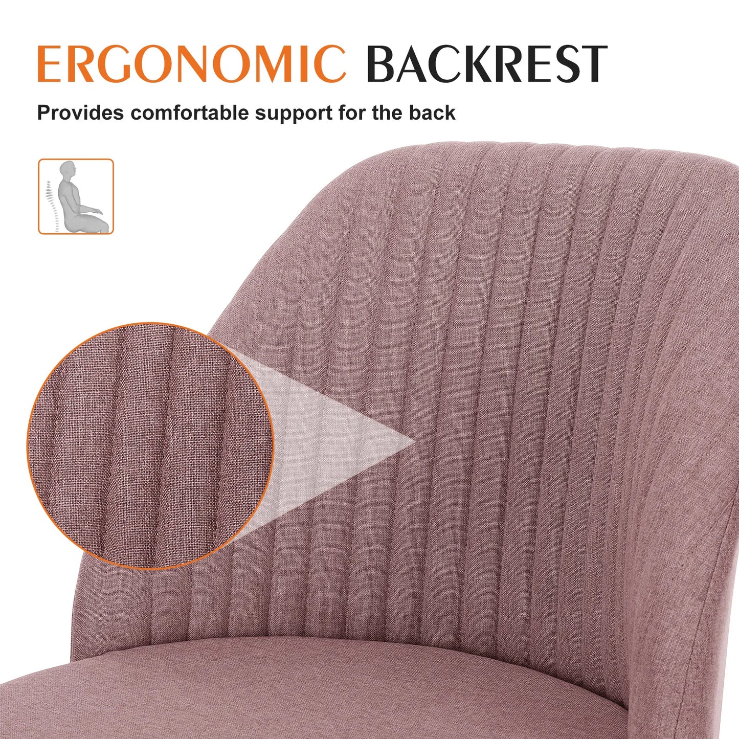 Armless Small Desk Chair