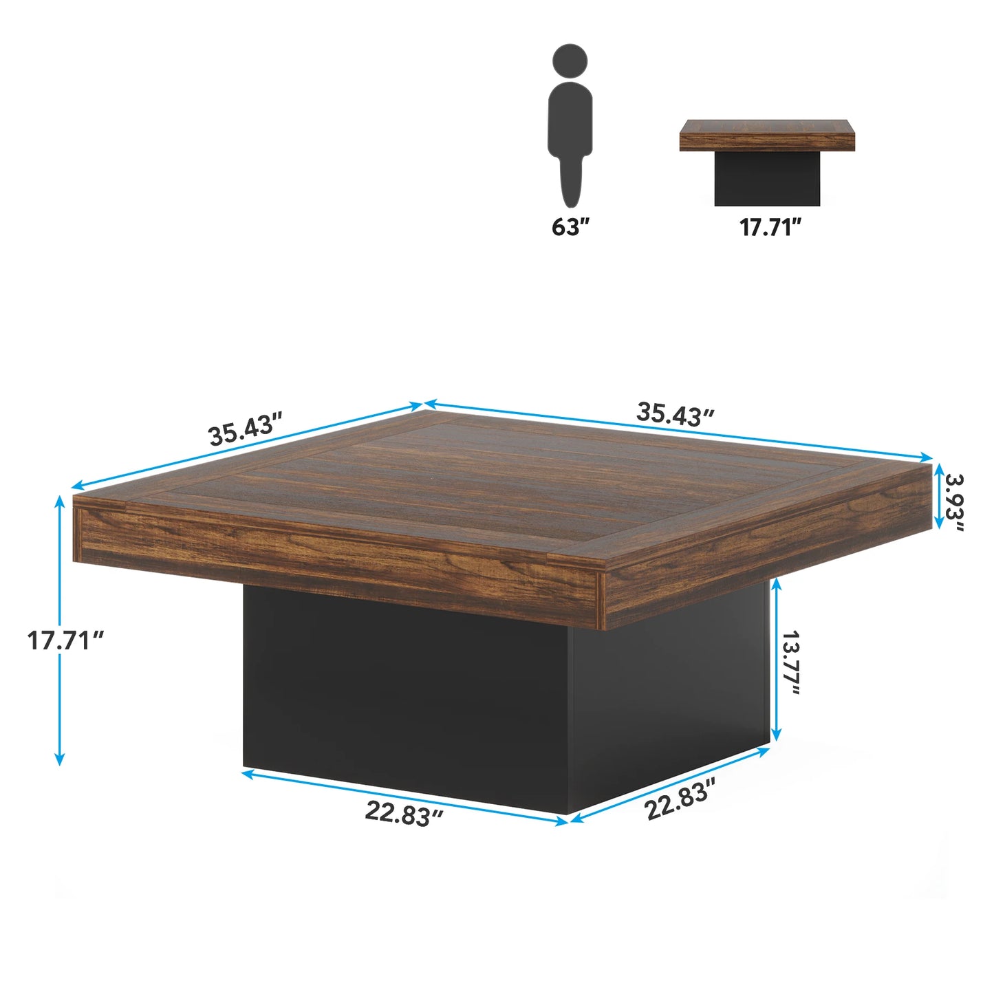 LED Rustic Coffee Table