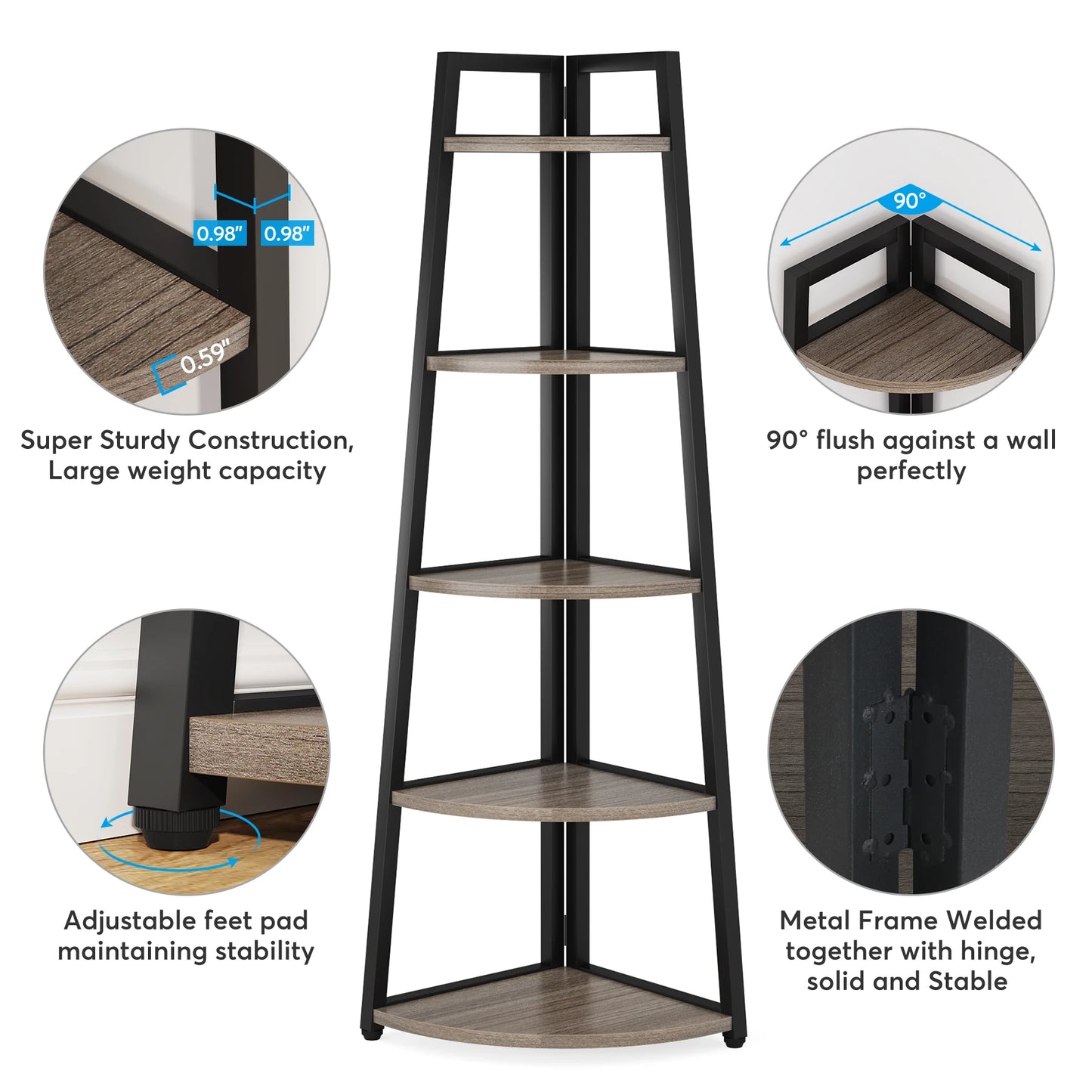 Corner Ladder Bookcase