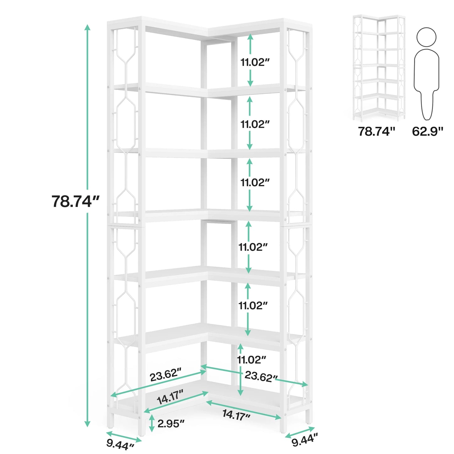 Industrial Corner Shelf