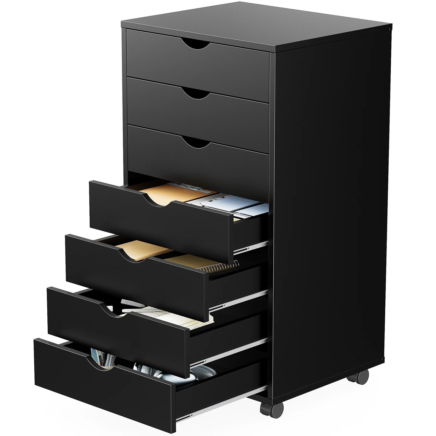 7-Drawer Chest Storage Cabinet with Wheels