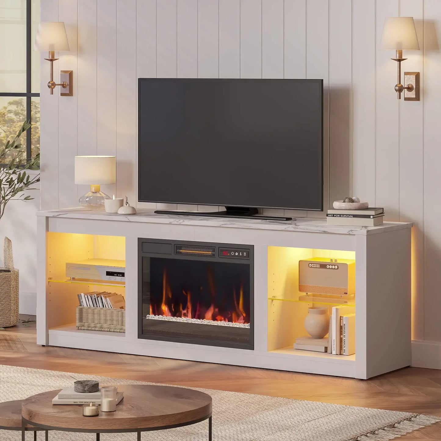 LED Electric Fireplace Stand