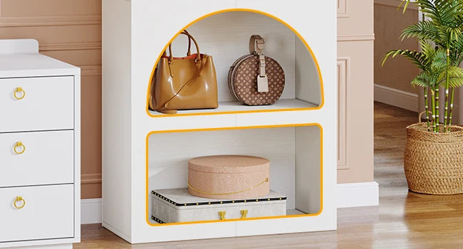 Geometric Arched Bookcase