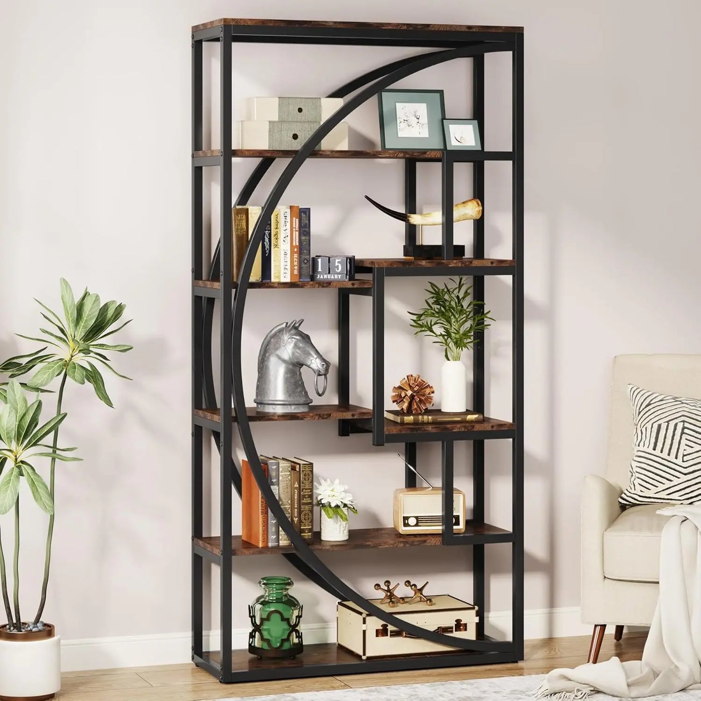 Industrial Etagere Bookcase