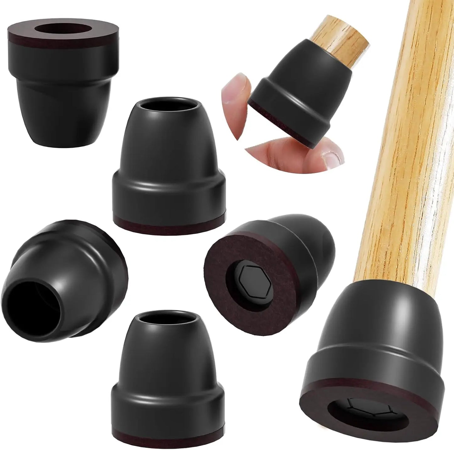 Chair Leg Floor Protectors with Felt Pads