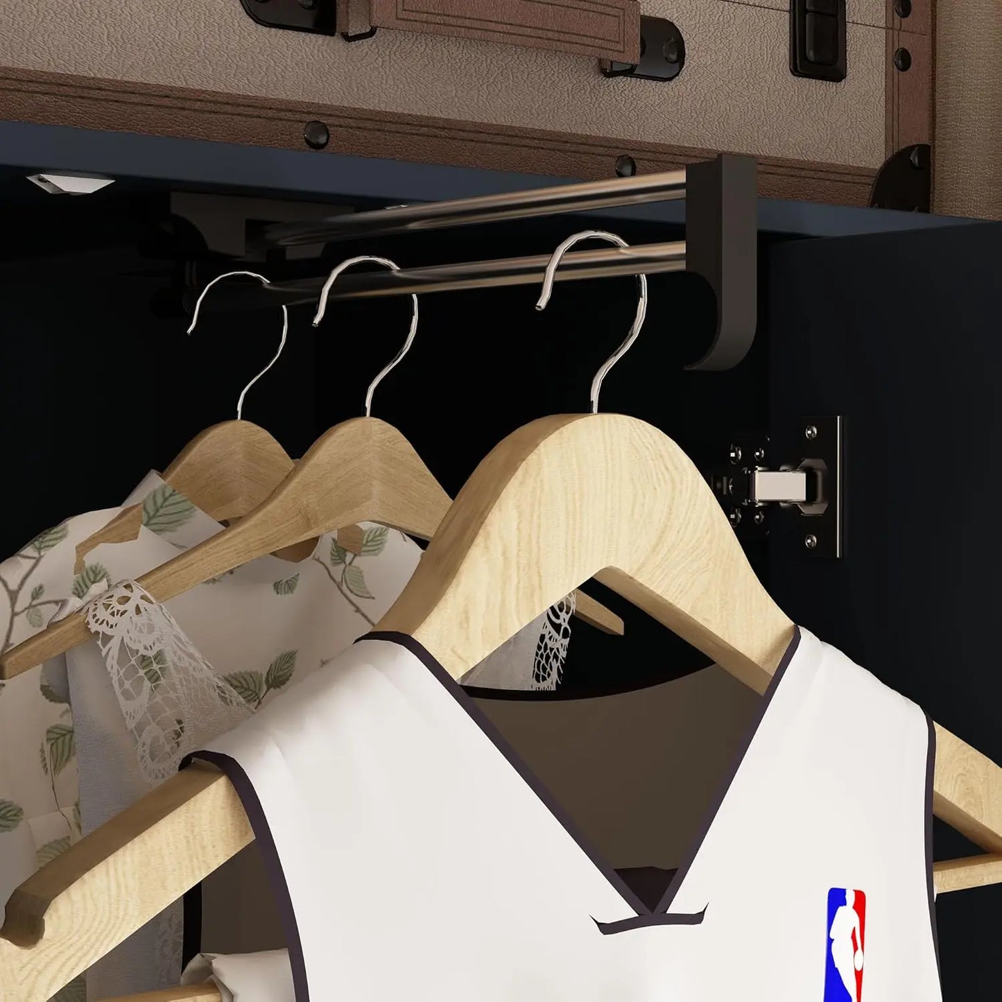 Navy Blue Storage Armoire