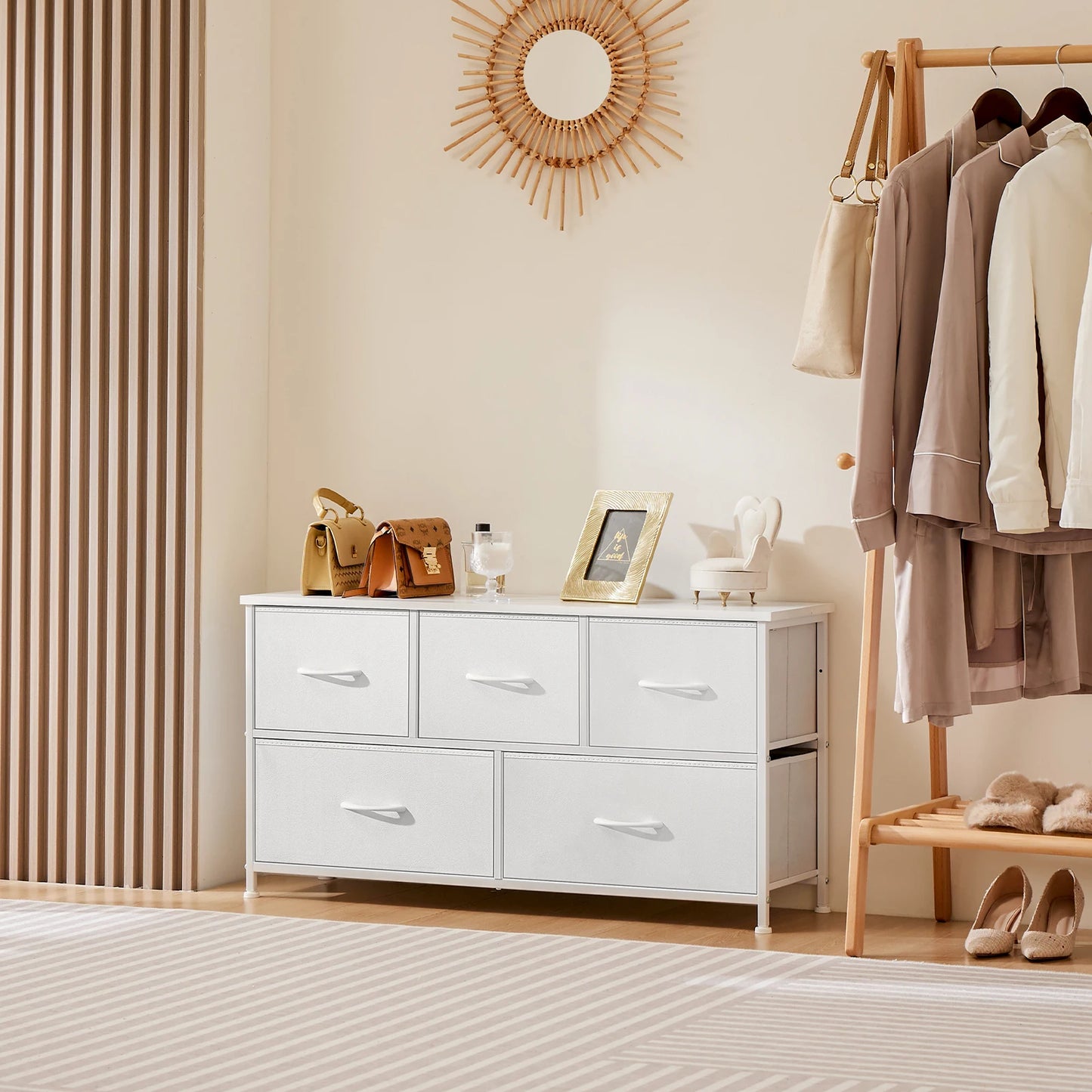 Wardrobe with Fabric Drawers (5/7/10 Drawers)