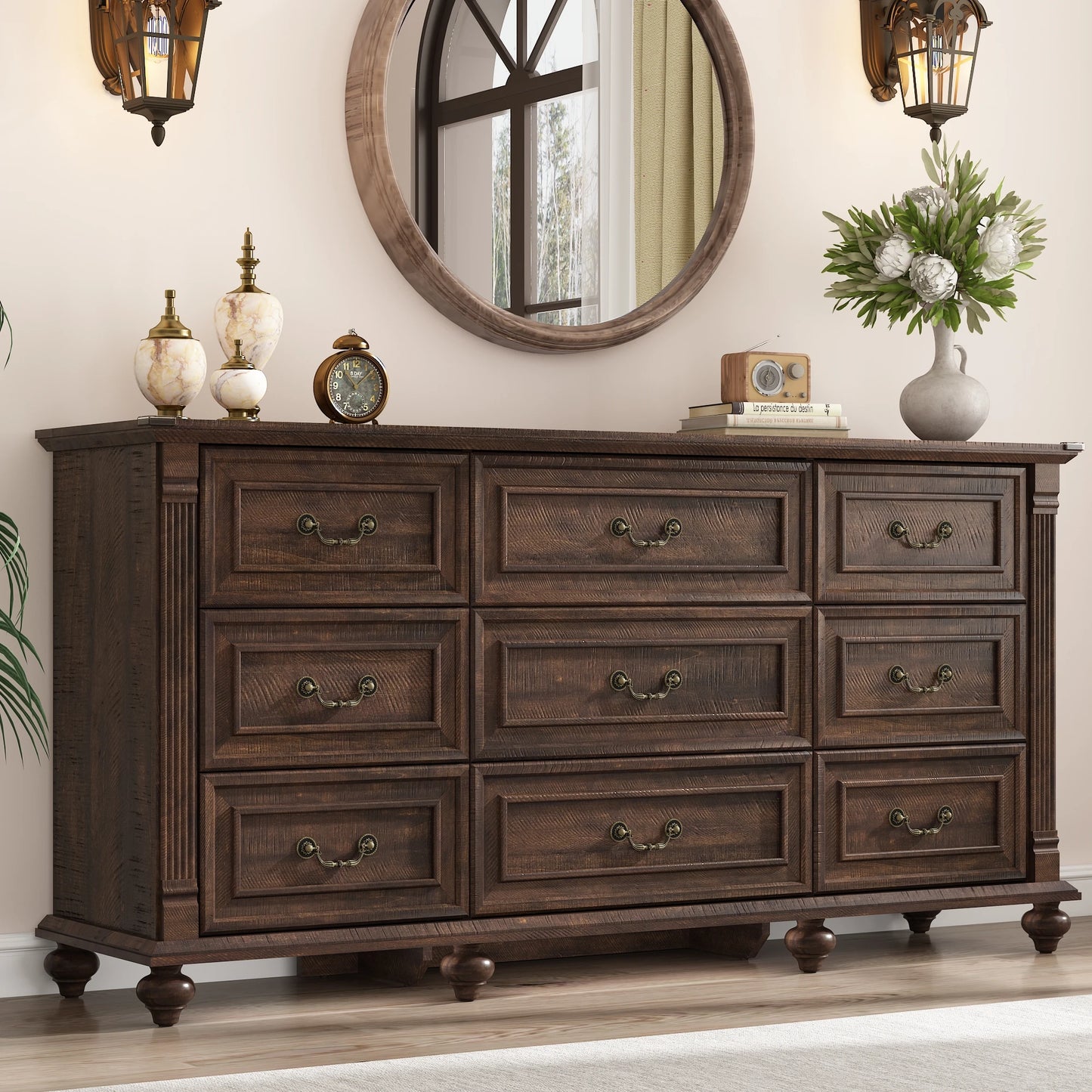 9-drawer bedroom dresser