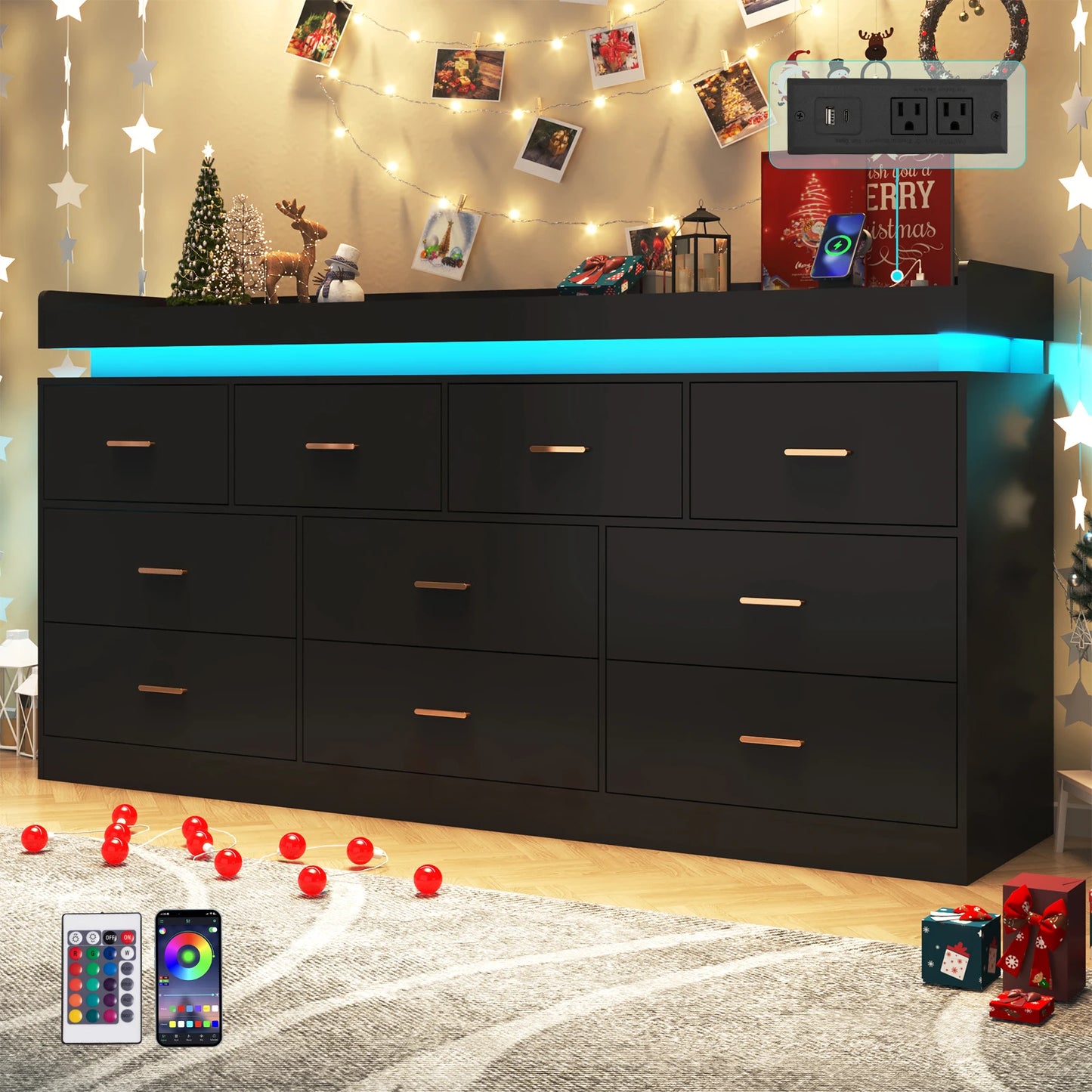 spacious chest of drawers for the living room