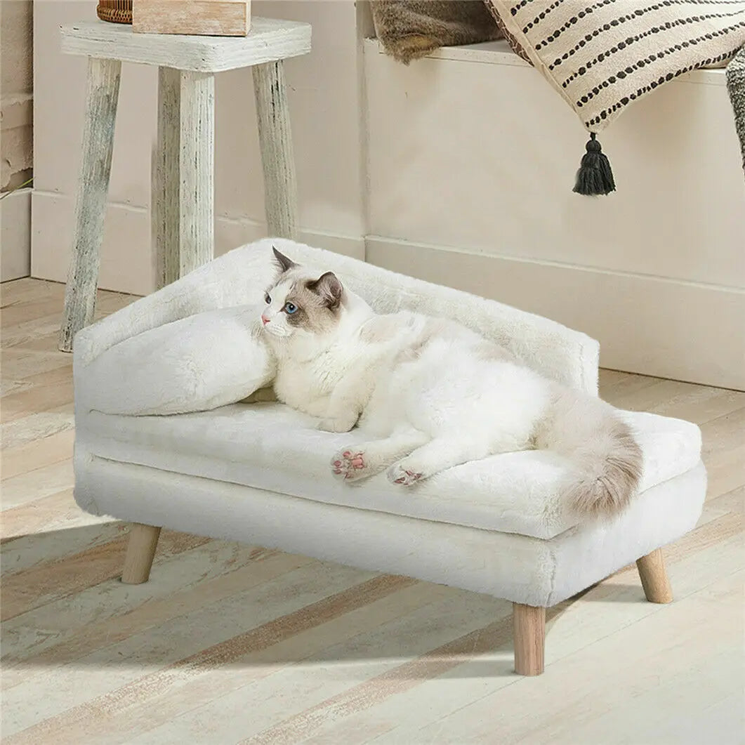 L-Shaped Elevated Pet Sofa Bed