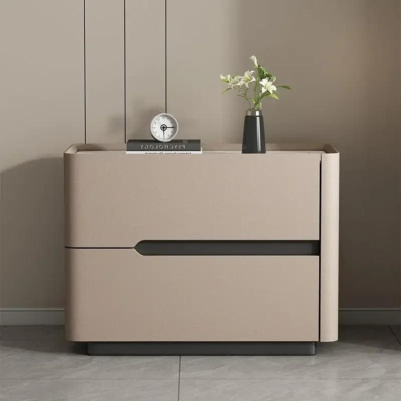 Nordic Modern Night Table – Minimalist Storage Bedside Table with Drawers