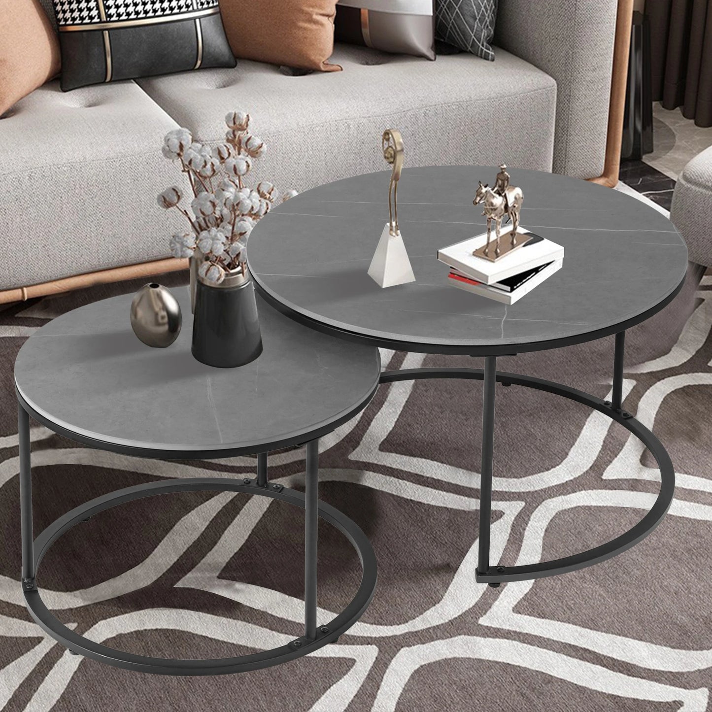 Round Nesting Coffee Tables