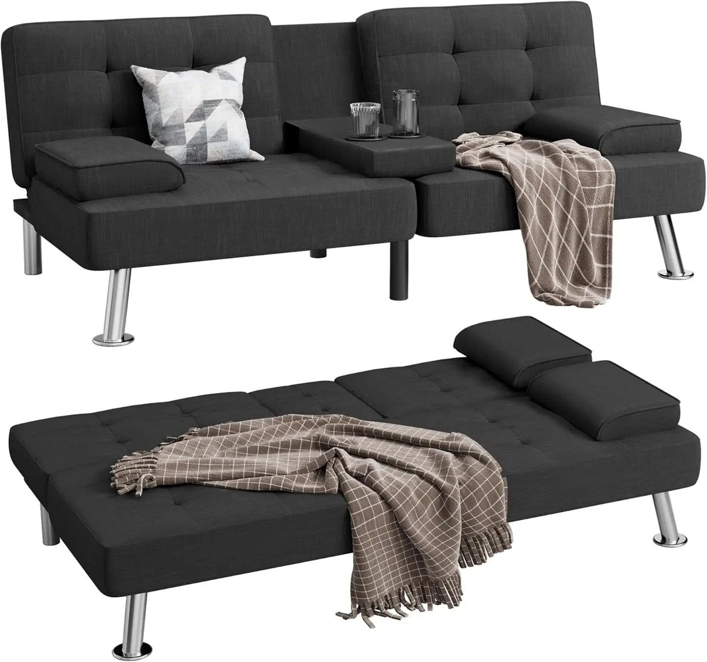 Convertible Linen Futon