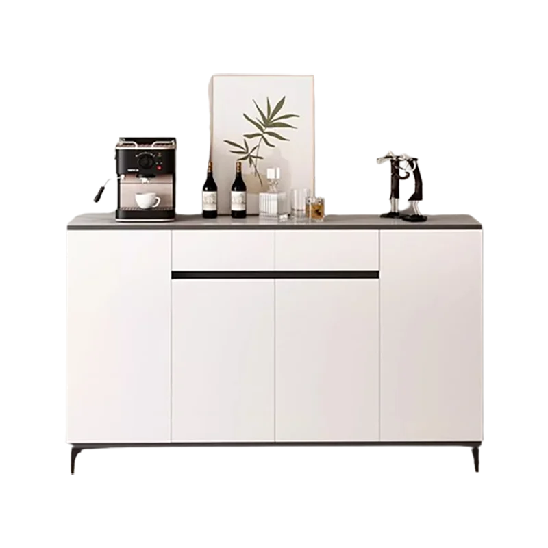 White Minimalist Cabinet – Hidden Drawers and Sleek Storage for Modern Living Spaces