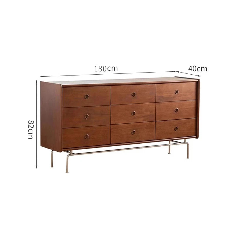 Classic Rustic Living Room Cabinet with Doors – Vintage Glam Storage Unit