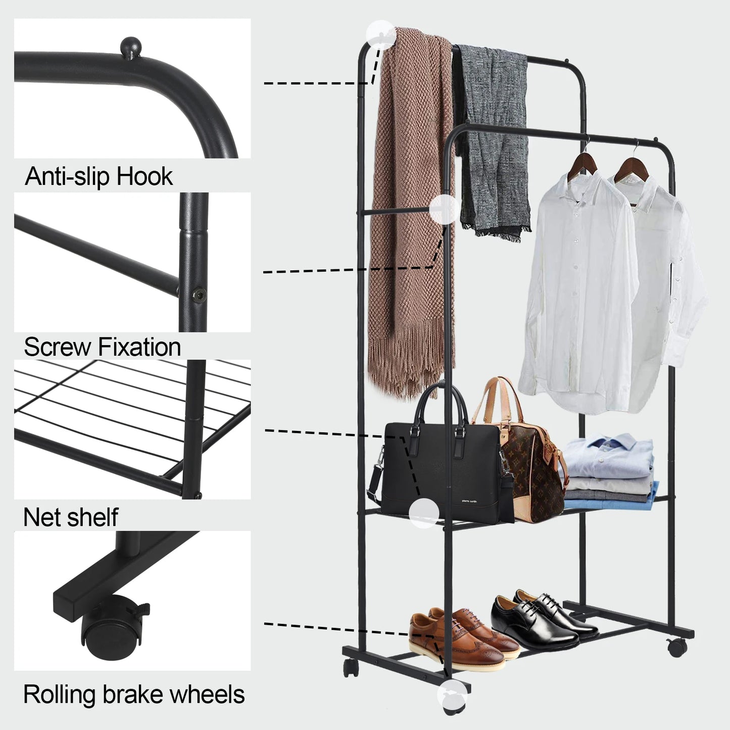 Heavy-Duty Garment Rack
