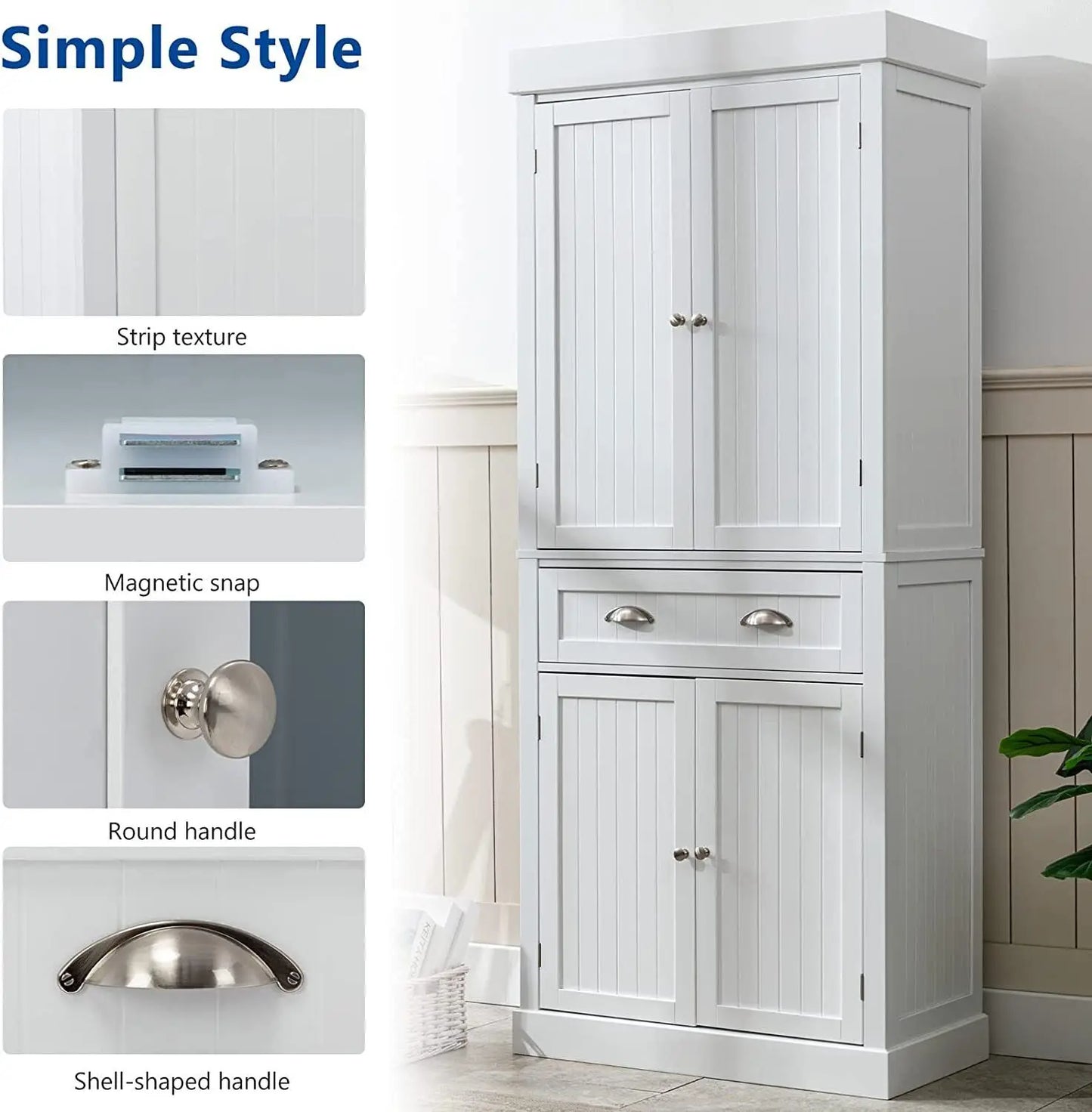 72" Pantry Cabinet Storage