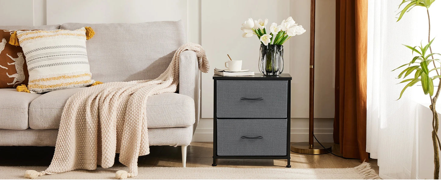 2-Drawer Living Room Cabinet