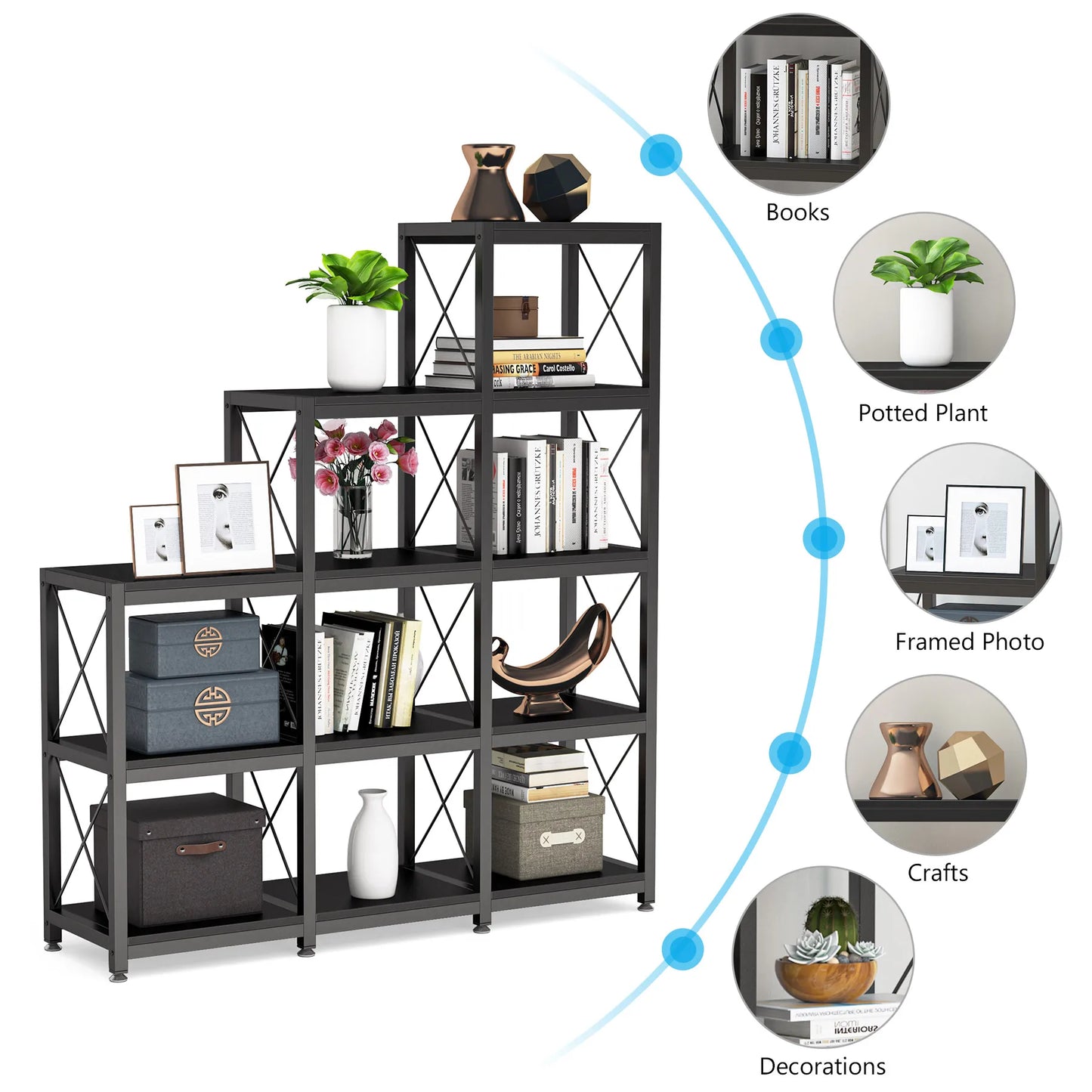 Industrial Ladder Bookshelf