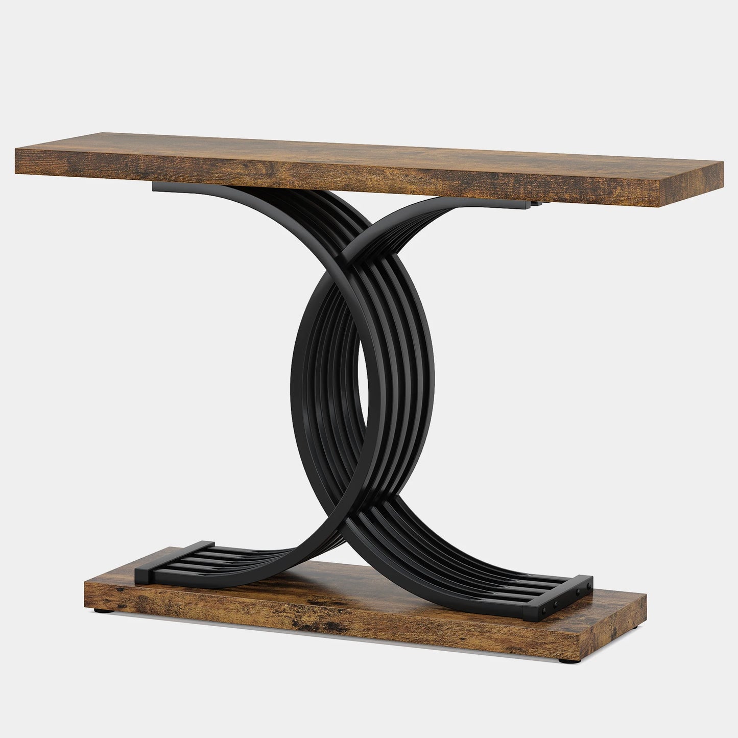 Gold Faux Marble Console