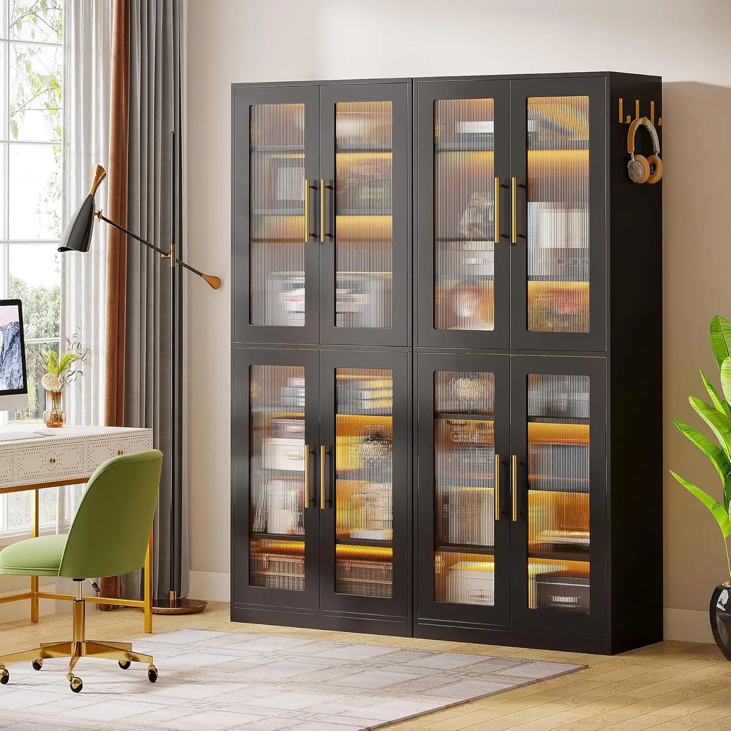 LED Bookcase Cabinet