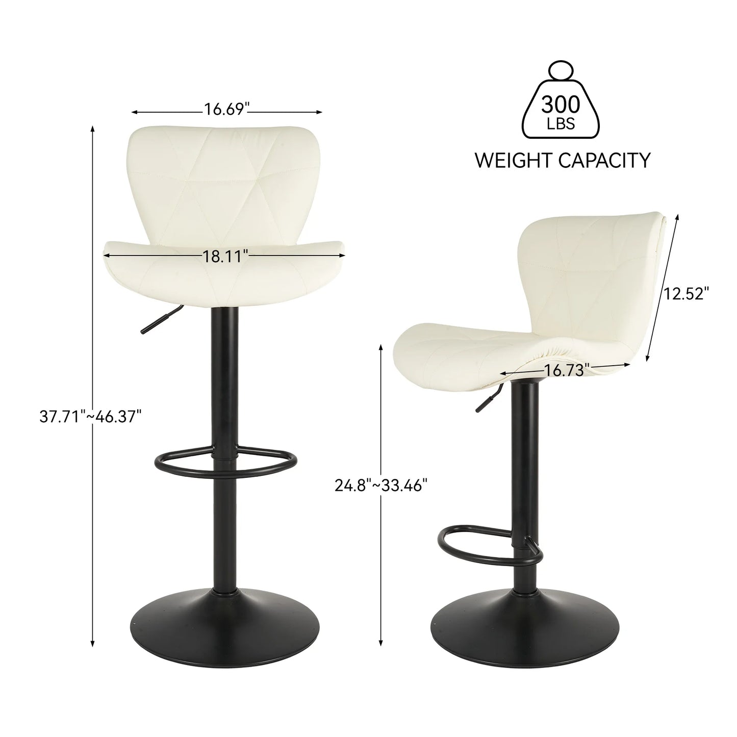 Adjustable Swivel Bar Chairs