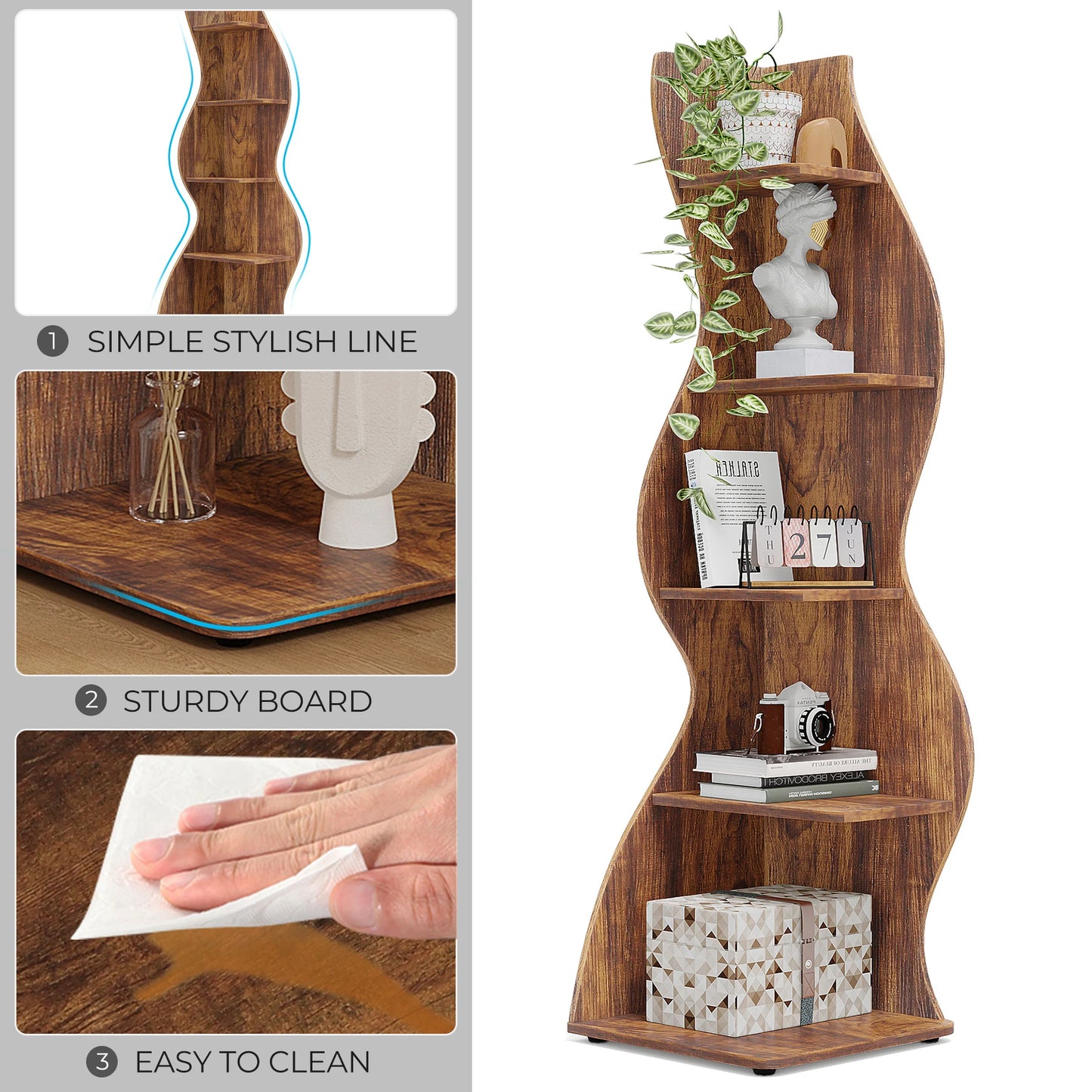 Corner 5‑Tier Shelf