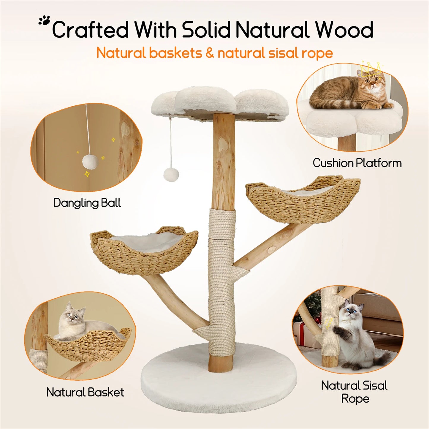 Modern Cat Tree Activity Tower