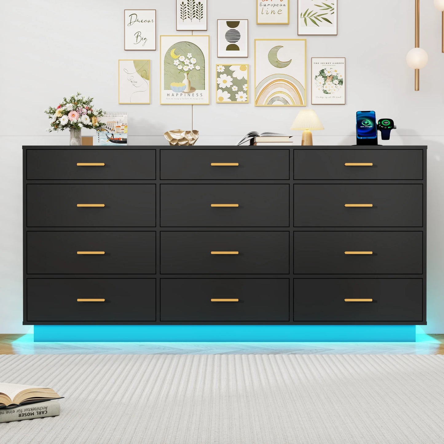 Modern chest of drawers for the living room