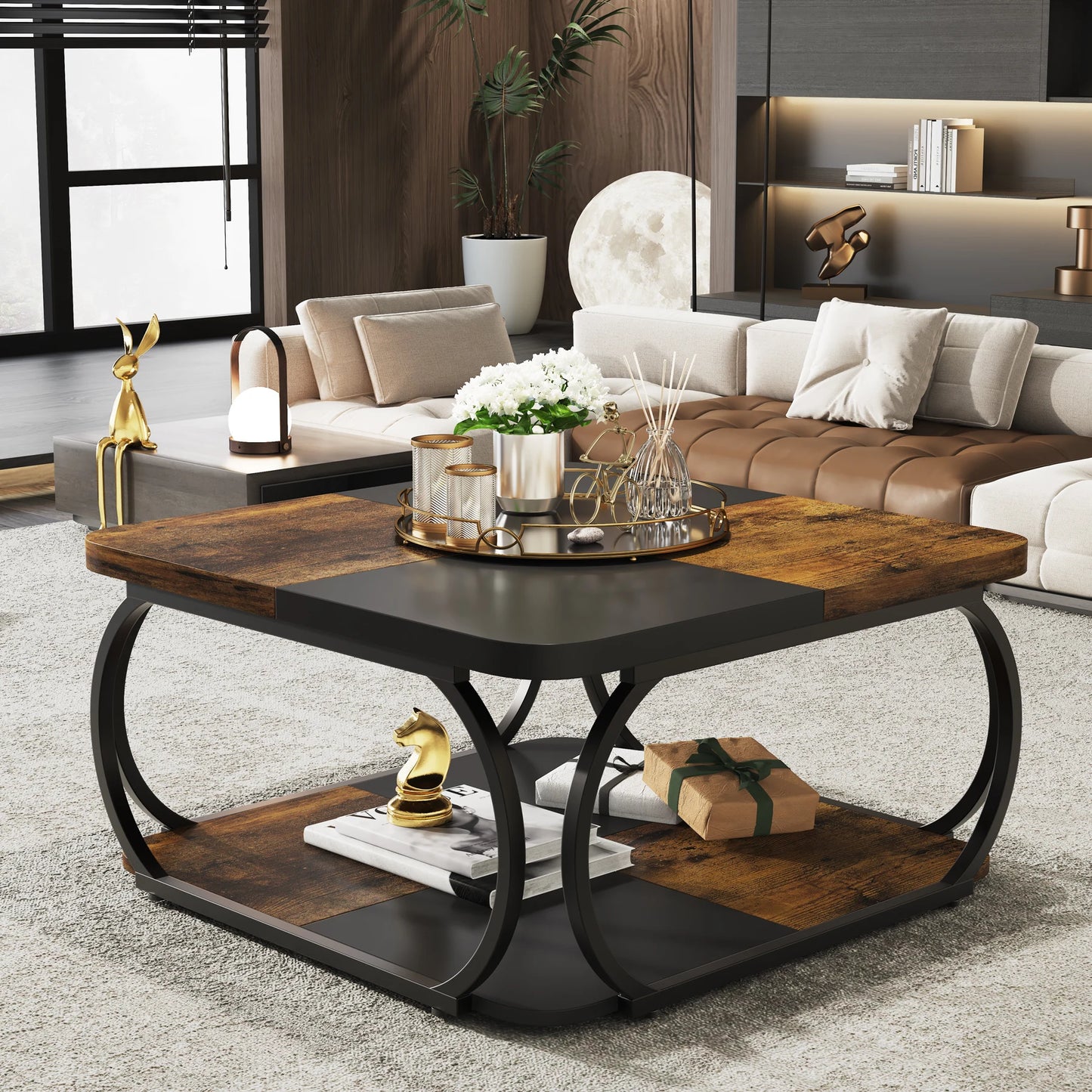 Square Farmhouse Coffee Table